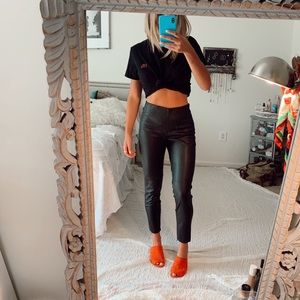 ZARA Leather Legging